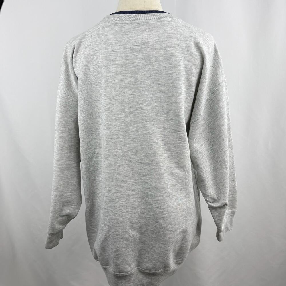 Vintage Express Athletique Floral Embroidered Sweatshirt Gray Crewneck XS - Picture 6 of 8